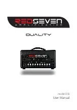 RedSeven Amplification duality D50 User Manual preview