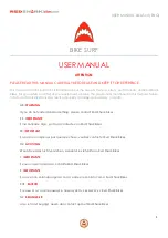 RedShark Bikes BIKE SURF User Manual preview