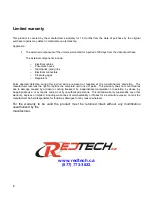 Preview for 9 page of Redtech TRAILERteck T05 User Manual