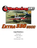 Предварительный просмотр 1 страницы RedWing RC EXTRA 330 50CC Instructions Manual