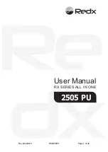 Redx 2505 PU User Manual предпросмотр