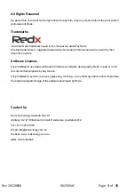 Preview for 3 page of Redx RX Series User Manual