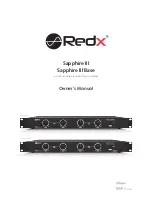 Redx sapphire iii Owner'S Manual предпросмотр