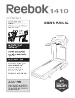 Reebok 1410 Treadmill Manual preview