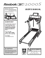 Reebok 2000S User Manual preview