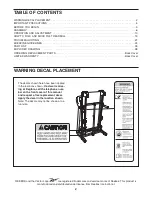 Preview for 2 page of Reebok 775treadmill Manual