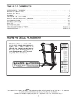 Предварительный просмотр 2 страницы Reebok 8000 Es Treadmill Manual