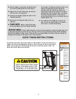 Предварительный просмотр 4 страницы Reebok 8600 Es Treadmill User Manual