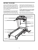 Предварительный просмотр 5 страницы Reebok 8600 Es Treadmill User Manual