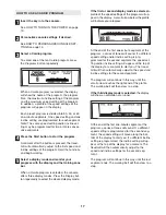 Предварительный просмотр 17 страницы Reebok 8600 Es Treadmill User Manual