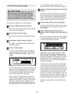 Предварительный просмотр 19 страницы Reebok 8600 Es Treadmill User Manual