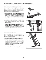 Предварительный просмотр 25 страницы Reebok 8600 Es Treadmill User Manual