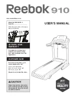 Reebok 910 Elliptical Manual preview