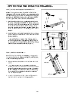 Предварительный просмотр 27 страницы Reebok 9700 Vista Treadmill User Manual