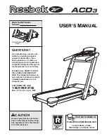 Reebok Acd3 User Manual preview