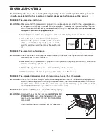 Предварительный просмотр 21 страницы Reebok Competitor Rt 8.0 Treadmill Manual