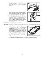 Предварительный просмотр 22 страницы Reebok Competitor Rt 8.0 Treadmill Manual