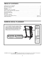 Предварительный просмотр 2 страницы Reebok Crosswalk V 7.9 Treadmill Manual