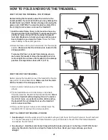 Предварительный просмотр 21 страницы Reebok Crosswalk V 7.9 Treadmill Manual