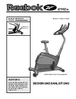 Reebok Cyc31 (German) Bedienungsanleitung preview