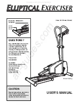 Reebok Elliptical Exerciser/rel2i User Manual preview