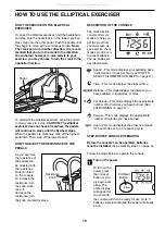 Preview for 10 page of Reebok Elliptical Exerciser REL2i User Manual