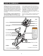 Preview for 3 page of Reebok EXERCISE CYCLE RBEX49840 (French) Manuel De L'Utilisateur