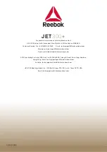 Предварительный просмотр 62 страницы Reebok JET300+ User Manual