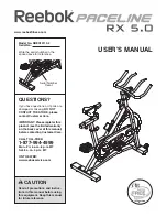 Reebok Paceline RX 5.0 User Manual preview