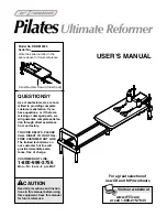 Reebok Pilates Ultimate Reformer User Manual preview