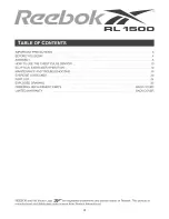 Предварительный просмотр 2 страницы Reebok RBEL4255.0 User Manual