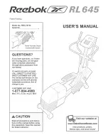 Preview for 1 page of Reebok RBEL79740 User Manual