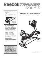 Reebok RBEX14910.0 (French) Manuel De L'Utilisateur preview