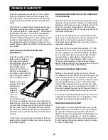 Предварительный просмотр 27 страницы Reebok RBTL16910 User Manual