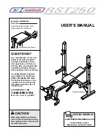 Reebok Rst 250 User Manual preview