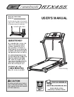 Reebok Rtx455 User Manual preview