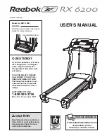 Reebok RX 6200 User Manual предпросмотр