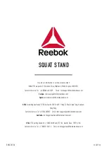 Preview for 4 page of Reebok Squat Stand Assembly Manual