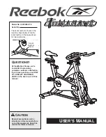 Reebok TOMAHAWK CEX1006ST.0 User Manual preview