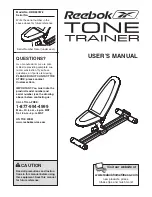 Preview for 1 page of Reebok Tone Trainer User Manual