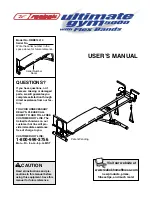 Reebok Ultimate Gym 5000 User Manual preview