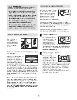 Предварительный просмотр 12 страницы Reebok V2500 Treadmill User Manual