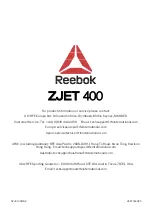 Предварительный просмотр 38 страницы Reebok ZJET 400 User Manual