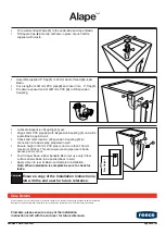 Preview for 2 page of Reece Alape Installation Instructions