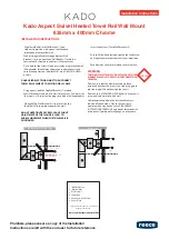 Preview for 1 page of Reece Kado Aspect Installation Instructions