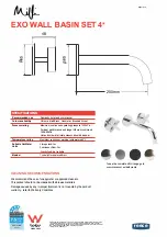 Reece Milli EXO WALL BASIN SET 4 Quick Start Manual preview