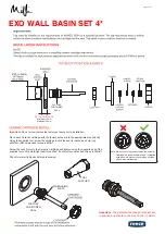 Preview for 2 page of Reece Milli EXO WALL BASIN SET 4 Quick Start Manual