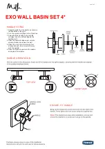 Preview for 3 page of Reece Milli EXO WALL BASIN SET 4 Quick Start Manual