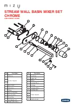 Preview for 2 page of Reece MIZU STREAM WALL BASIN MIXER SET CHROME Installation Instructions