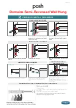 Preview for 5 page of Reece Posh Domaine Semi-Recessed Wall Hung Installation Instructions Manual